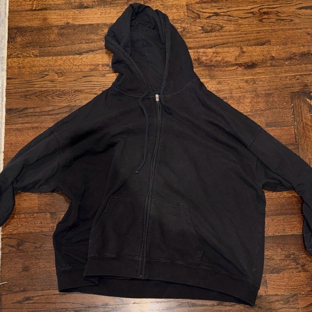 Black Zip-Up Hoodie